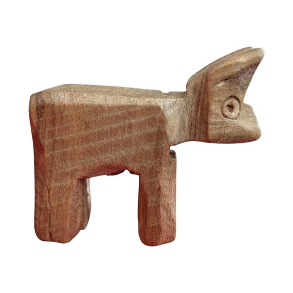 Vintage Hand Carved Olive Wood Nativity Set from the Holy Land Bethlehem 1900-50 - Picture 3 of 16